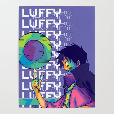 Luffy One Piece Pop Art Poster