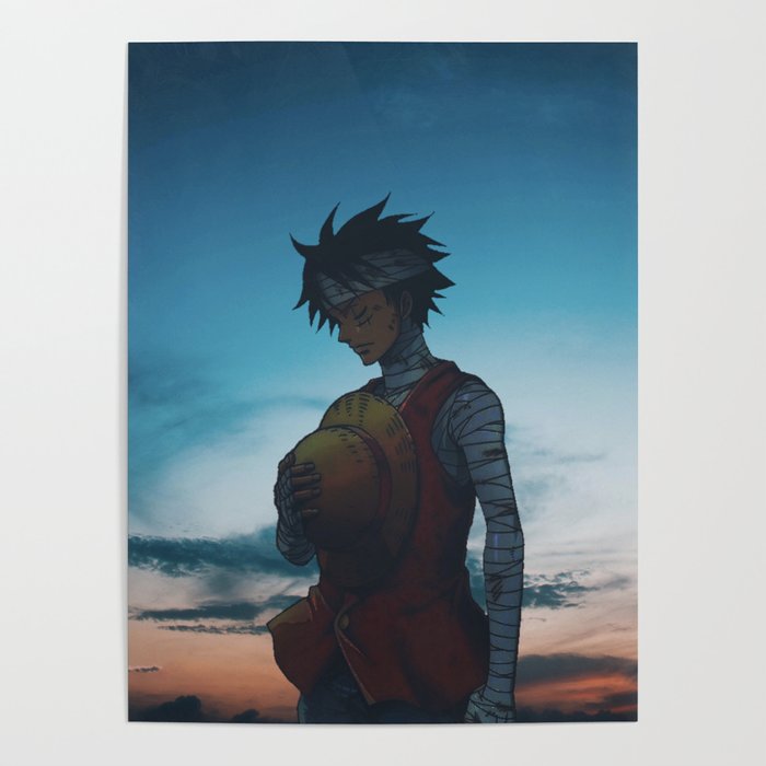 Luffy Shadow One Piece Poster