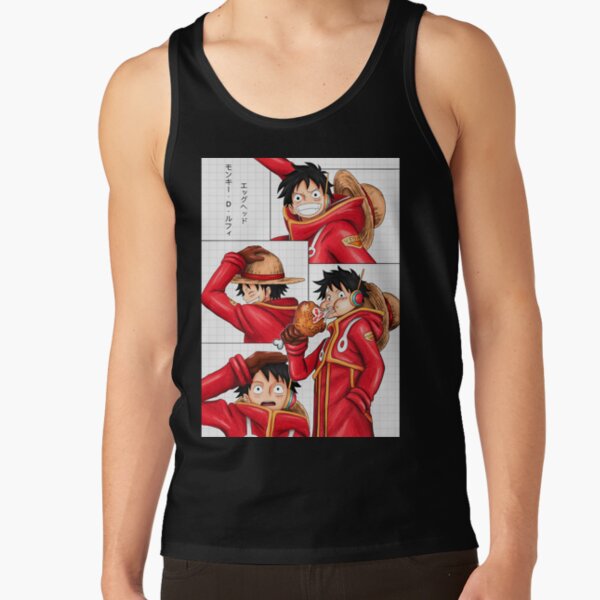 One Piece Monkey D. Luffy Egg Head Tank Top - Image 5