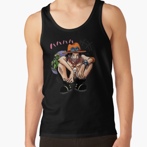 One Piece Ace Arabasta Smiling Tank Top - Image 3