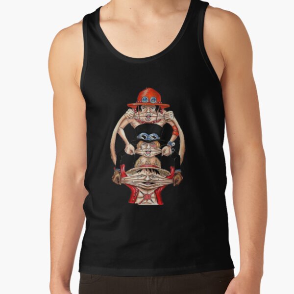 Monkey D. Luffy Brother's Childhood One Piece Tank Top - Image 6