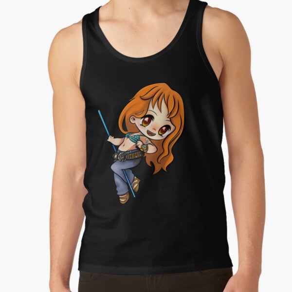 Chibi Lovely Girl Nami One Piece Tank Top - Image 5