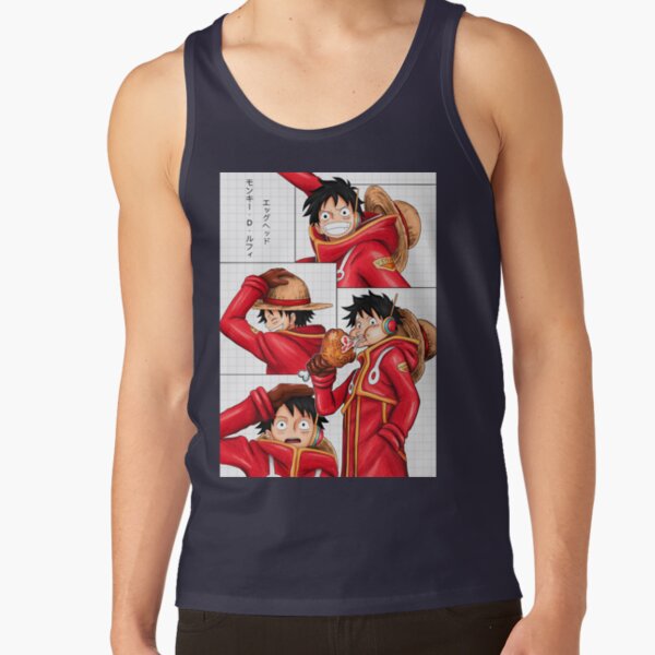 One Piece Monkey D. Luffy Egg Head Tank Top - Image 4