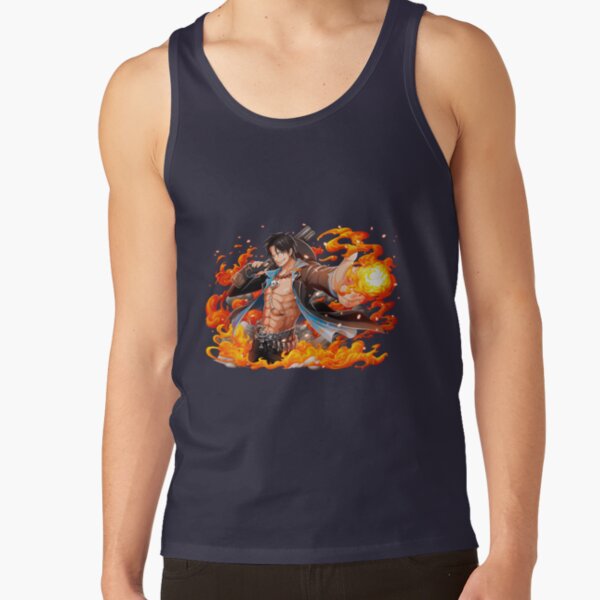 Fire Fist Ace One Piece Tank Top - Image 6