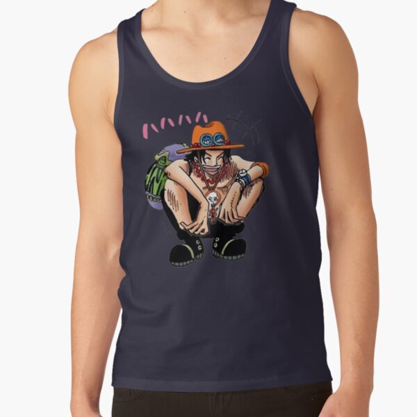 One Piece Ace Arabasta Smiling Tank Top - Image 6