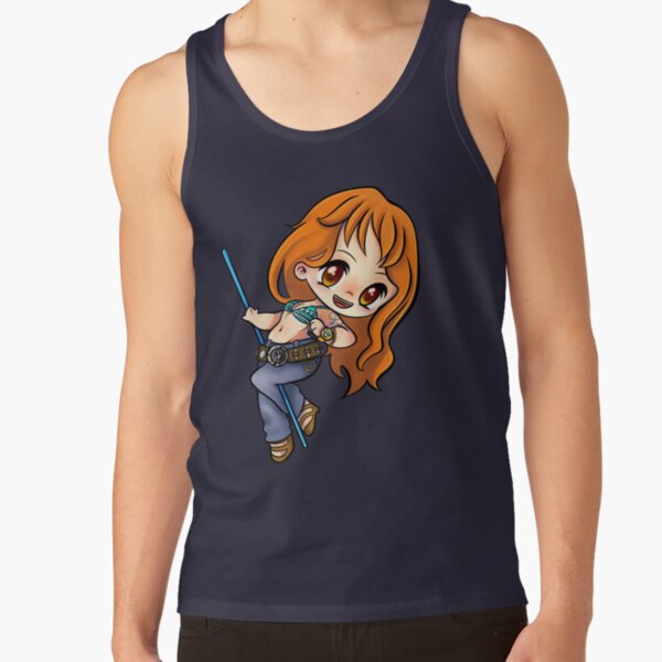 Chibi Lovely Girl Nami One Piece Tank Top - Image 4