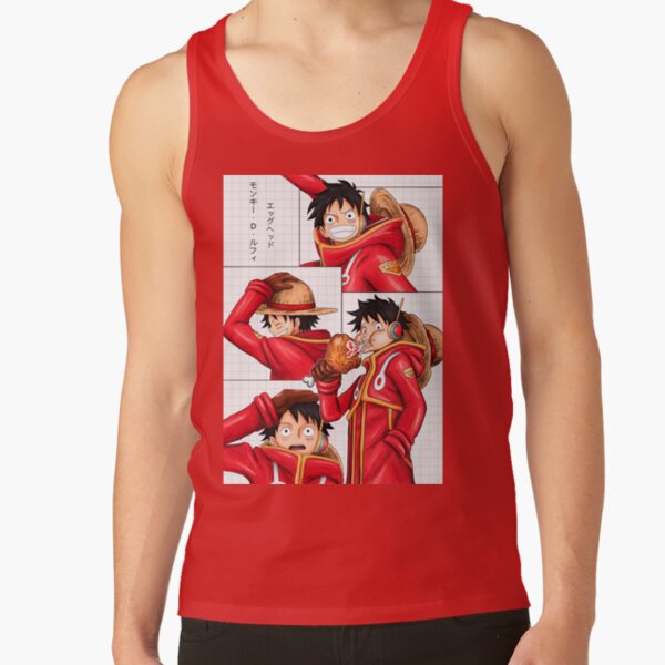 One Piece Monkey D. Luffy Egg Head Tank Top - Image 3