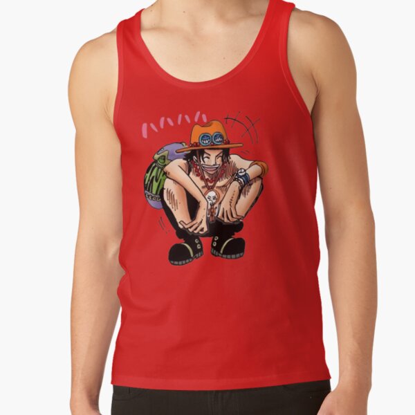One Piece Ace Arabasta Smiling Tank Top - Image 4