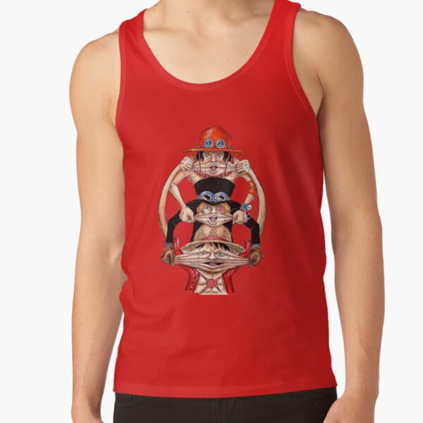 Monkey D. Luffy Brother's Childhood One Piece Tank Top - Image 5