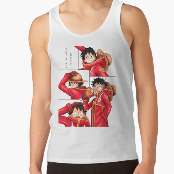 One Piece Monkey D. Luffy Egg Head Tank Top