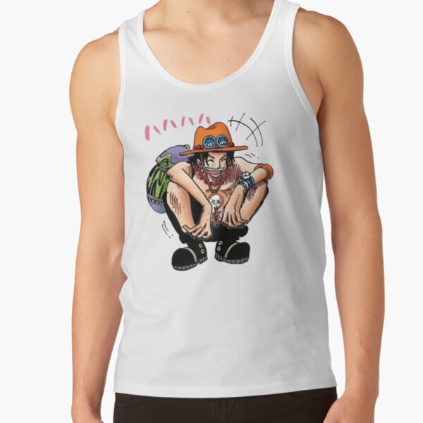 One Piece Ace Arabasta Smiling Tank Top