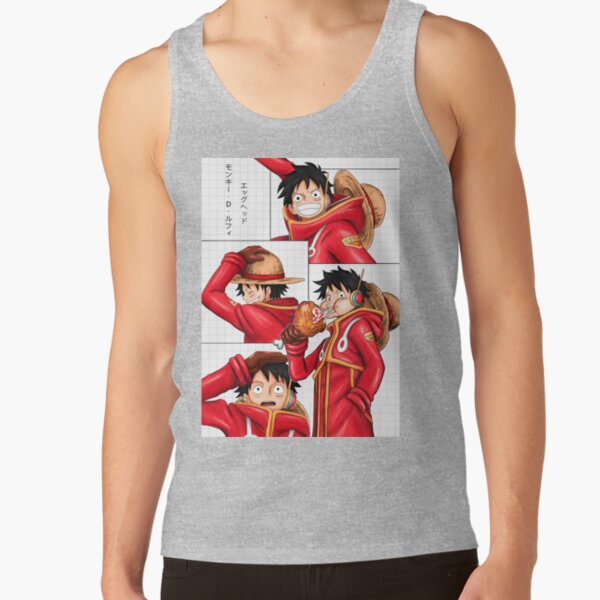 One Piece Monkey D. Luffy Egg Head Tank Top - Image 6