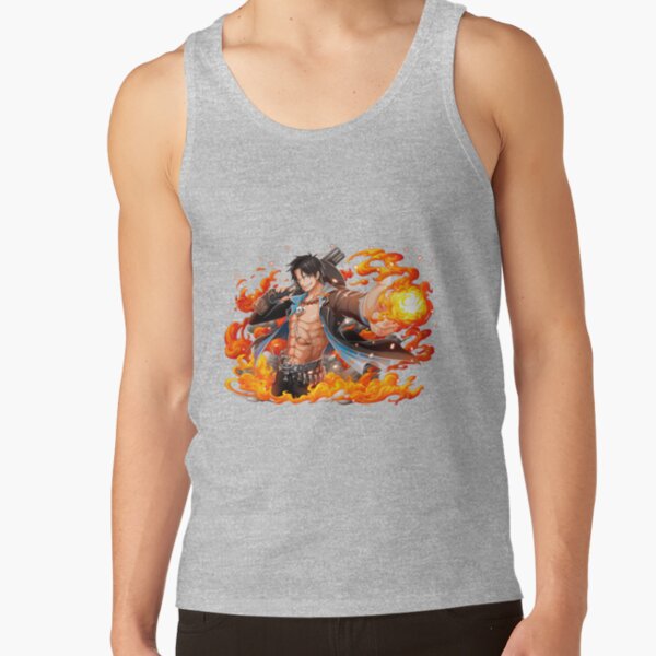 Fire Fist Ace One Piece Tank Top - Image 3