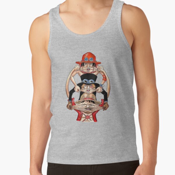 Monkey D. Luffy Brother's Childhood One Piece Tank Top - Image 3