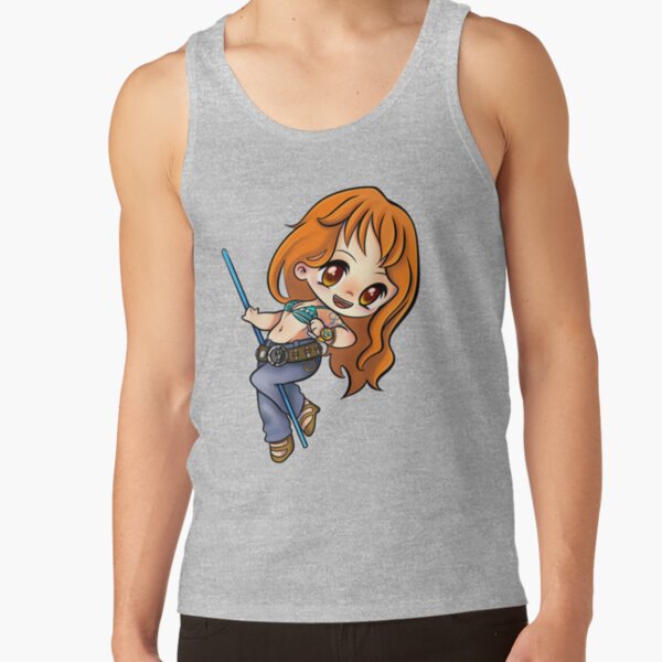 Chibi Lovely Girl Nami One Piece Tank Top - Image 6