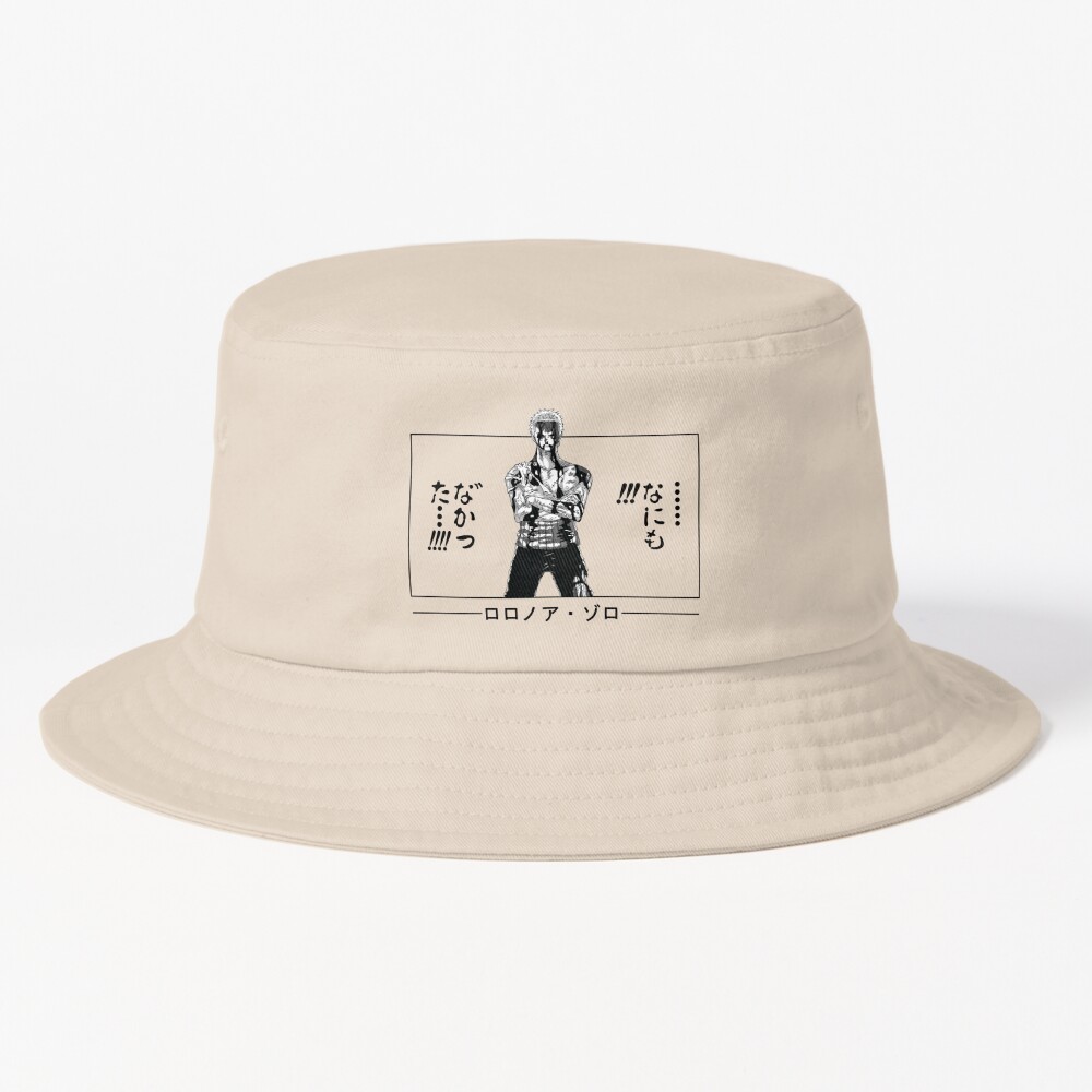 One Piece Zoro Nothing Happened Bucket Hat