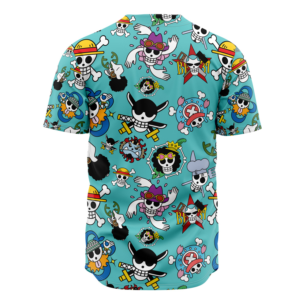 Strawhats Jolly Roger One Piece Baseball Jersey - Image 2