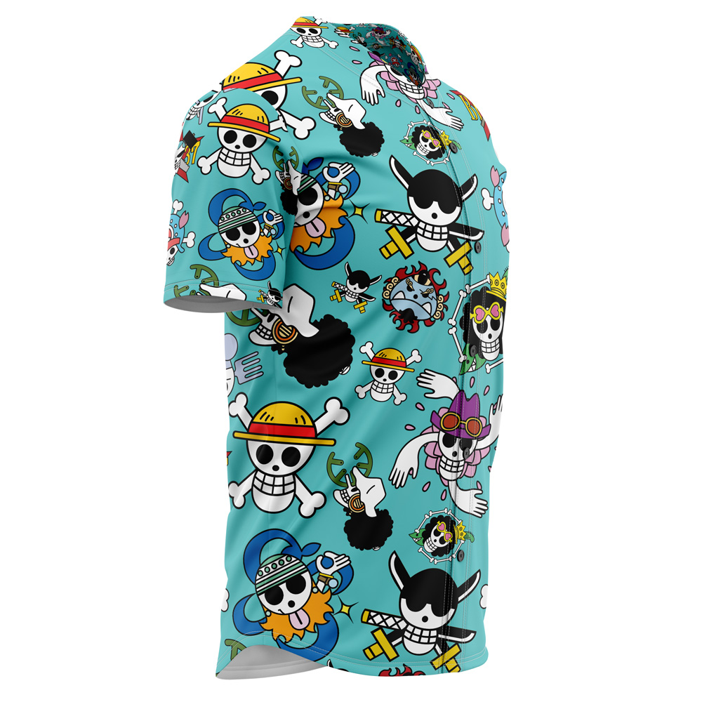 Strawhats Jolly Roger One Piece Baseball Jersey - Image 3