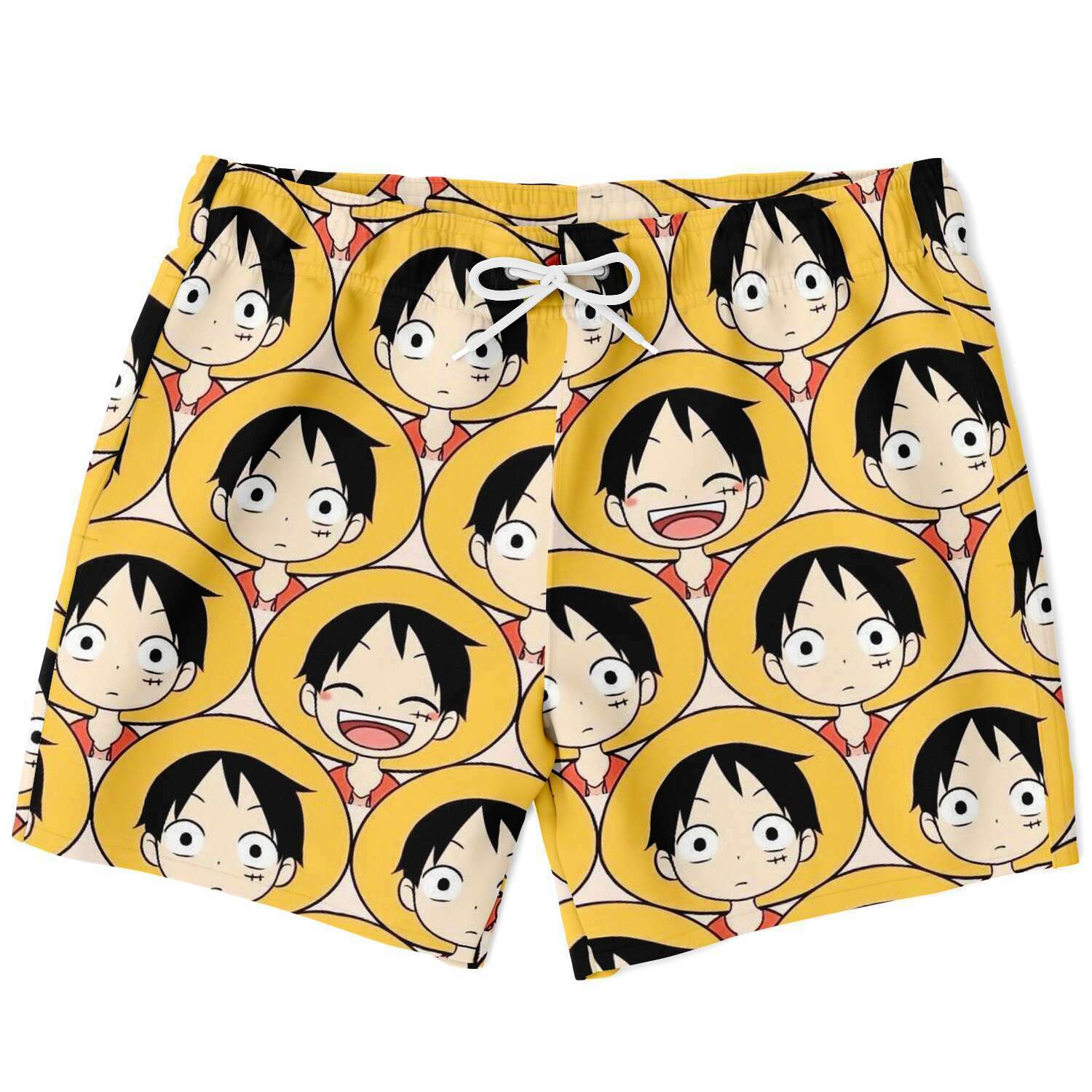 Cute Luffy One Piece Swim Trunks