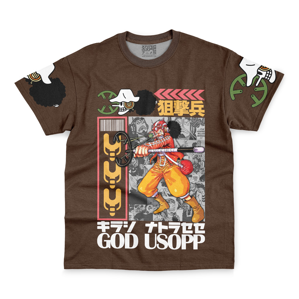 Usopp One Piece Streetwear T-Shirt - Image 2