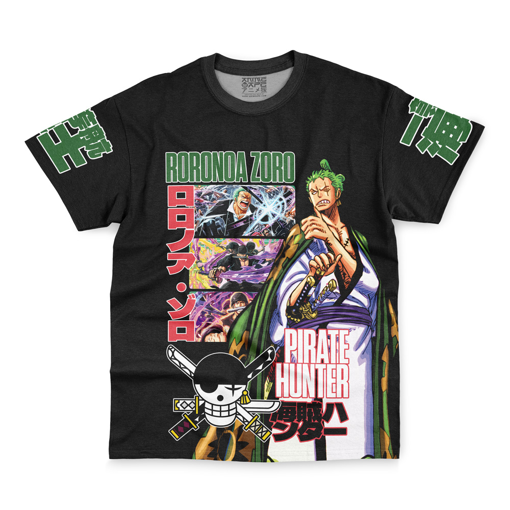 Roronoa Zoro V3 One Piece Streetwear T-Shirt - Image 2